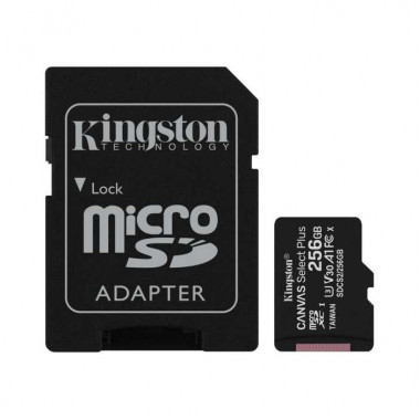 Флеш карта microSDXC 256Gb Kingston SDCS2/256GB Canvas Select Plus + adapter