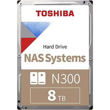 Жесткий диск Toshiba SATA-III 8Tb HDWG180UZSVA NAS N300 (7200rpm) 256Mb 3.5