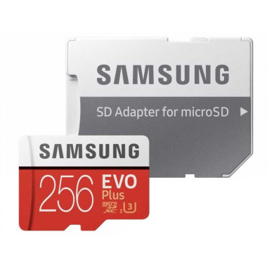 Флеш карта microSDXC 256Gb Class10 Samsung MB-MC256HA/RU EVO PLUS + adapter