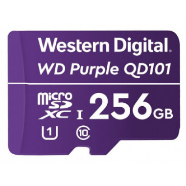 Флеш карта microSDXC 256Gb Class10 WD WDD256G1P0C Purple w/o adapter