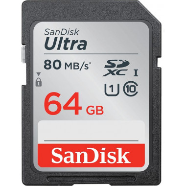 Флеш карта SDXC 64Gb Class10 Sandisk SDSDUNR-064G-GN6IN Ultra