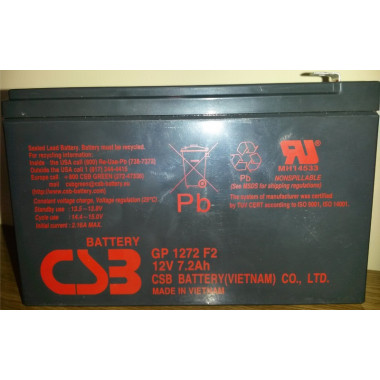Батарея для ИБП CSB GP1272F2 12В 7.2Ач