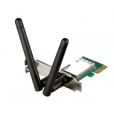 Сетевой адаптер WiFi D-Link DWA-548 DWA-548/10/C1A N300 PCI Express (ант.внеш.несъем.) 2ант.