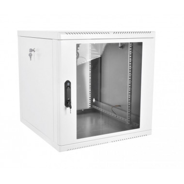 Шкаф коммутационный ЦМО (ШРН-М-9.500) настенный 9U 600x520мм пер.дв.стекл 50кг серый