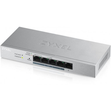 Коммутатор Zyxel GS1200-5HPV2-EU0101F 5G 4PoE+ 60W управляемый