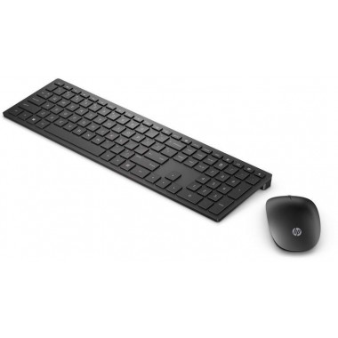 Клавиатура + мышь HP Pavilion 800 клав:черный мышь:черный USB беспроводная slim