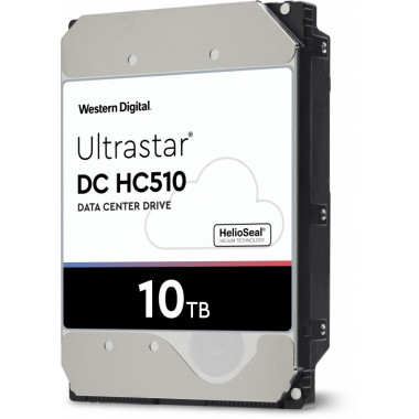 Жесткий диск WD Original SATA-III 10Tb 0F27504 HUH721010ALN604 Ultrastar DC HC510 4KN (7200rpm) 256Mb 3.5