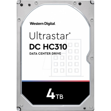 Жесткий диск WD Original SATA-III 4Tb 0B35950 HUS726T4TALA6L4 Ultrastar DC HC310 512N (7200rpm) 256Mb 3.5