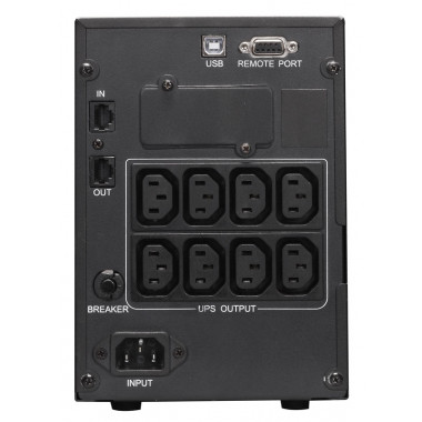 ИБП Powercom Smart King Pro+ SPT-1000-II LCD (800Вт, 1000ВА, черный)
