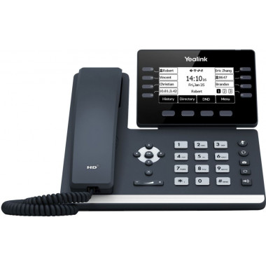 Телефон SIP Yealink SIP-T53W черный (упак.:1шт)