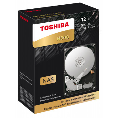 Жесткий диск Toshiba SATA-III 12Tb HDWG21CEZSTA NAS N300 (7200rpm) 256Mb 3.5