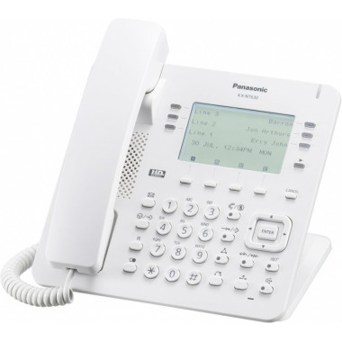 Телефон IP Panasonic KX-NT630RU белый