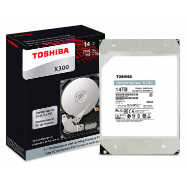 Жесткий диск Toshiba SATA-III 14Tb HDWR21EUZSVA X300 (7200rpm) 256Mb 3.5