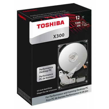 Жесткий диск Toshiba SATA-III 12Tb HDWR21CEZSTA X300 (7200rpm) 256Mb 3.5