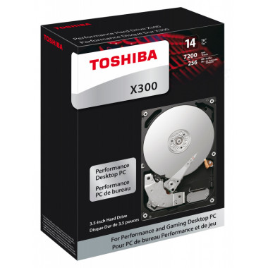 Жесткий диск Toshiba SATA-III 14Tb HDWR21EEZSTA X300 (7200rpm) 256Mb 3.5