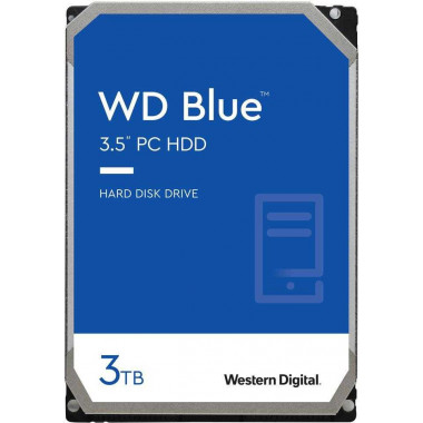 Жесткий диск WD Original SATA-III 3Tb WD30EZAZ Blue (5400rpm) 256Mb 3.5