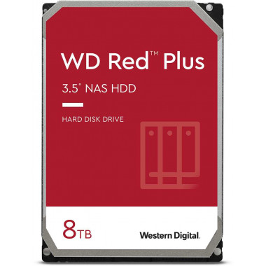 Жесткий диск WD Original SATA-III 8Tb WD80EFBX NAS Red Plus (7200rpm) 256Mb 3.5