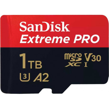 Флеш карта microSDXC 1Tb Class10 Sandisk SDSQXCZ-1T00-GN6MA Extreme Pro + adapter
