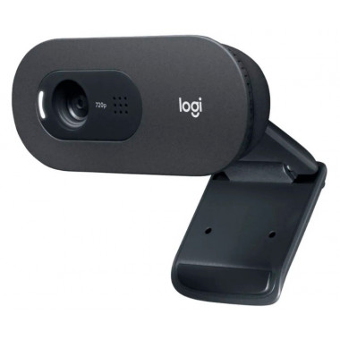 Камера Web Logitech C505 черный (1280x720) USB2.0 с микрофоном для ноутбука