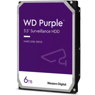 Жесткий диск WD SATA-III 6Tb WD62PURZ Surveillance Purple (5640rpm) 128Mb 3.5