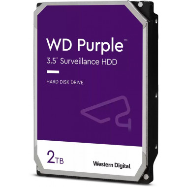 Жесткий диск WD Original SATA-III 2Tb WD22PURZ Video Streaming Purple (5400rpm) 256Mb 3.5