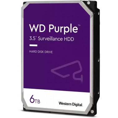 Жесткий диск WD Original SATA-III 6Tb WD63PURZ Video Streaming Purple (5640rpm) 256Mb 3.5