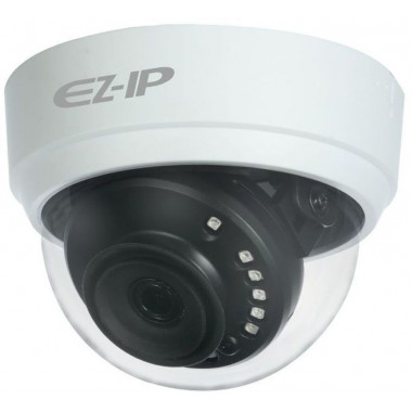 Камера видеонаблюдения аналоговая Dahua EZ-HAC-D1A21P-0360B 3.6-3.6мм HD-CVI корп.:белый/черный