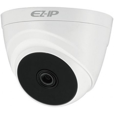 Камера видеонаблюдения аналоговая Dahua EZ-HAC-T1A21P-0360B 3.6-3.6мм HD-CVI корп.:белый/черный