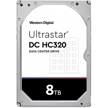 Жесткий диск WD SATA-III 8Tb 0B36404 HUS728T8TALE6L4 Ultrastar DC HC320 (7200rpm) 256Mb 3.5