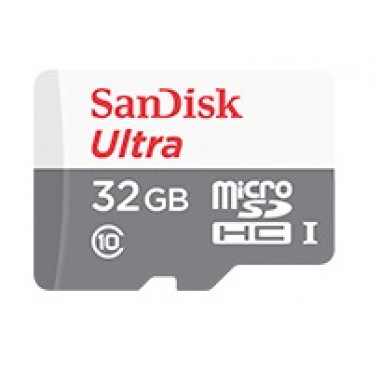 Флеш карта microSDHC 32Gb Class10 Sandisk SDSQUNB-032G-GN3MA Ultra + adapter