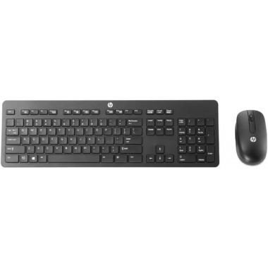 Клавиатура + мышь HP T6L04AA клав:черный мышь:черный USB беспроводная