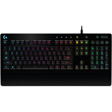 Клавиатура Logitech G213 Prodigy RGB черный USB Multimedia for gamer LED (подставка для запястий)