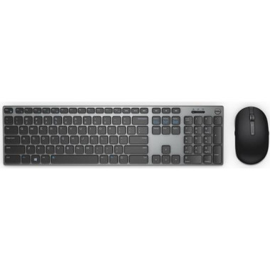 Клавиатура + мышь Dell Premier-KM717 клав:черный/серый мышь:черный USB беспроводная BT slim Multimedia