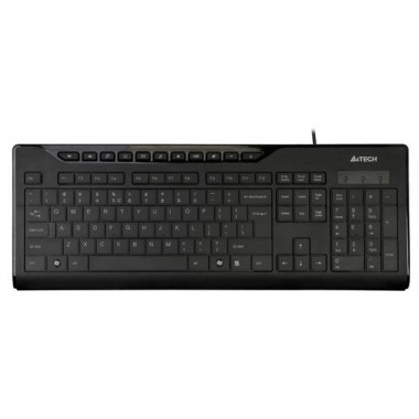 Клавиатура A4 KD-800 черный USB slim Multimedia