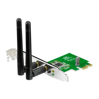 Сетевой адаптер WiFi Asus PCE-N15 PCI Express (ант.внеш.съем) 2ант.