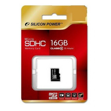 Флеш карта microSDHC 16Gb Class10 Silicon Power SP016GBSTH010V10 w/o adapter