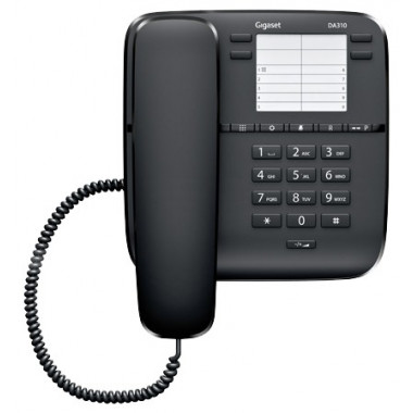 Телефон проводной Gigaset DA310 черный