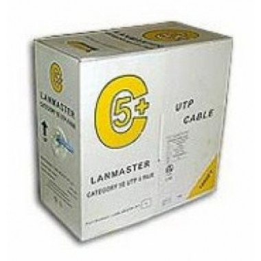Кабель информационный Lanmaster LAN-5EUTP-GN кат.5е U/UTP не экранированный 4X2X24AWG PVC внутренний 305м зеленый