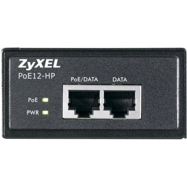 Инжектор Zyxel PoE12-HP (POE12-HP-EU0102F) 802.3at 30W