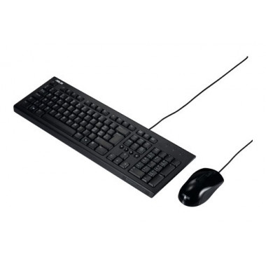 Клавиатура + мышь Asus U2000 клав:черный мышь:черный USB Multimedia