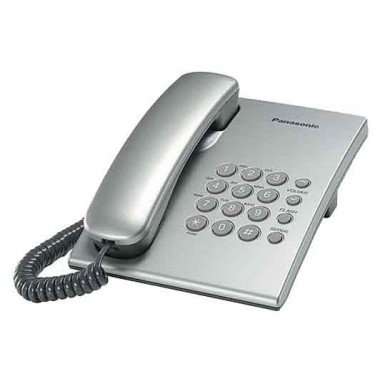 Телефон проводной Panasonic KX-TS2350RUS серебристый