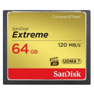 Флеш карта CF 64Gb Sandisk SDCFXS-064G-X46 w/o adapter