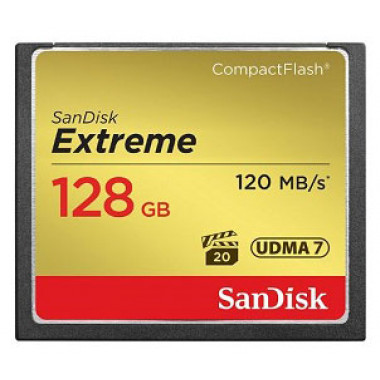 Флеш карта CF 128Gb Sandisk SDCFXS-128G-X46 Extreme w/o adapter