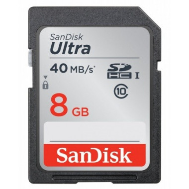 Флеш карта SDHC 8Gb Class10 Sandisk SDSDUN-008G-G46 Ultra