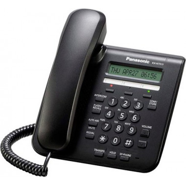 Телефон IP Panasonic KX-NT511ARUB черный