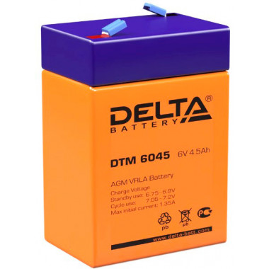 Батарея для ИБП Delta DTM 6045 6В 4.5Ач